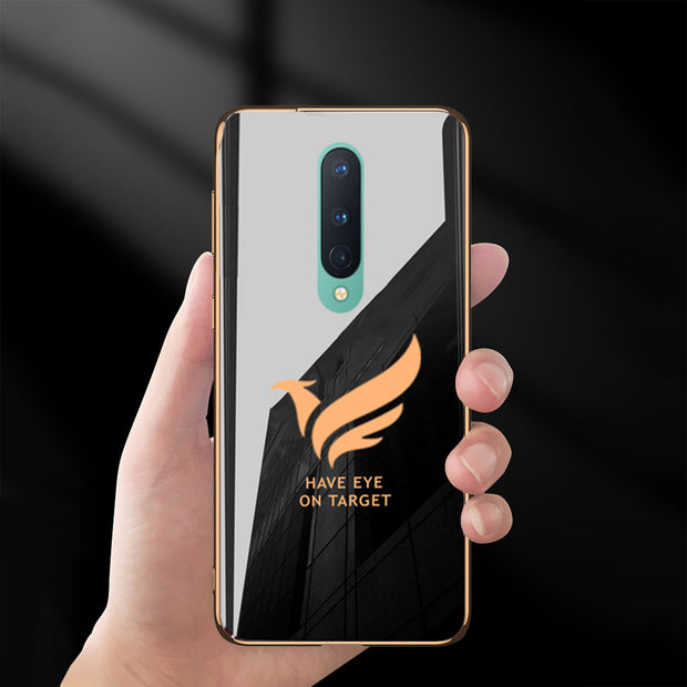 Gold Edge Design With logo Case For OnePlus