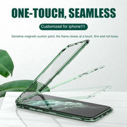 iPhone Magnetic Case with Dual Glass on Front & Back