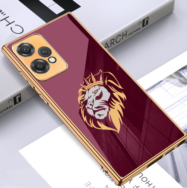 Gold Edge Design With Horse logo Case For Oneplus Nord Ce2 Lite