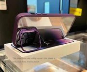 Lens Film case with Mirror Protection Holder for iPhone