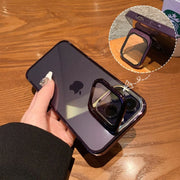 Lens Film case with Mirror Protection Holder for iPhone