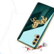 Gold Edge Design With Horse logo Case For Oneplus Nord Series