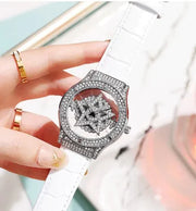 New Diamond Pentacle rotates Wristwatch For Female