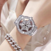 New Diamond Pentacle rotates Wristwatch For Female