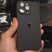 Matte Logo Back Case For iPhone