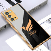 Gold Edge Design With logo Case For Samsung S22,Note 20