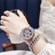 New Diamond Pentacle rotates Wristwatch For Female