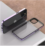 Electroplating Transparent Bumper Case For iPhone