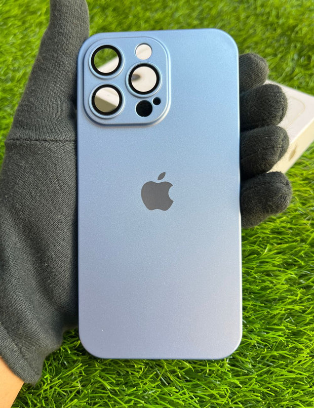 Matte Logo Back Case For iPhone